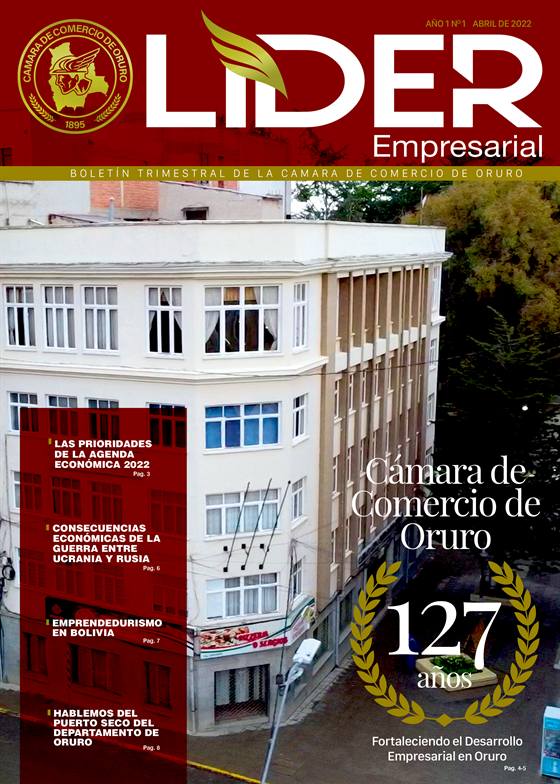 Portada del boletín Líder Empresarial — Edición 1