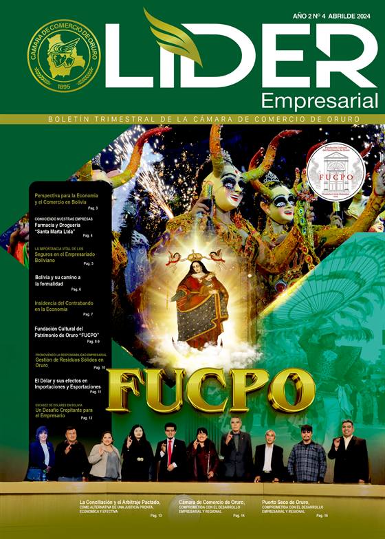 Portada del boletín Líder Empresarial — Edición 4