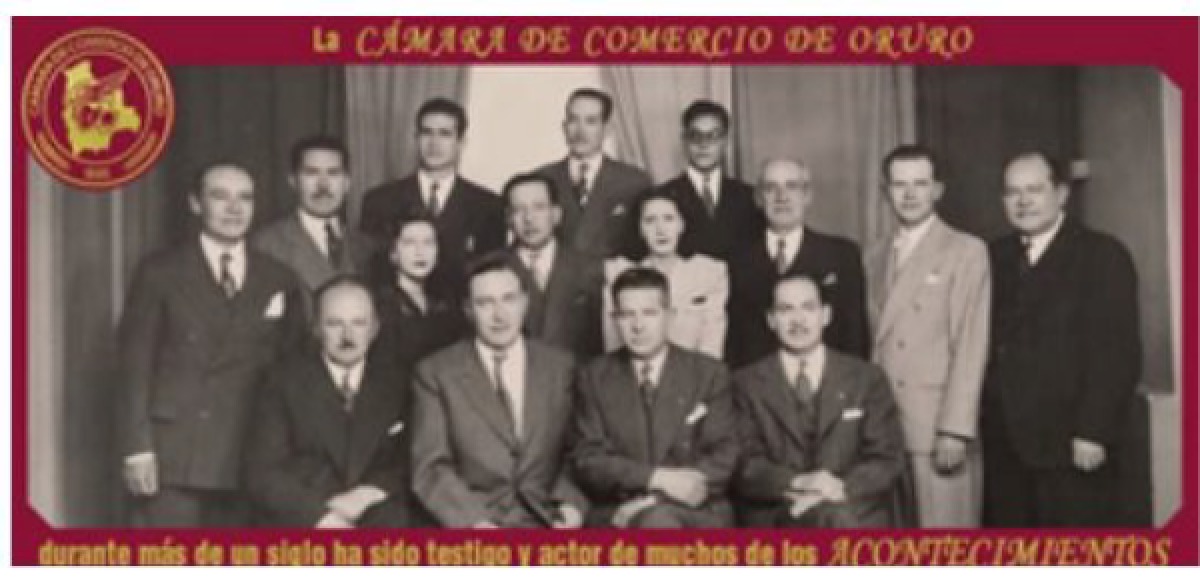 Fotografía histórica de la Cámara de Comercio de Oruro