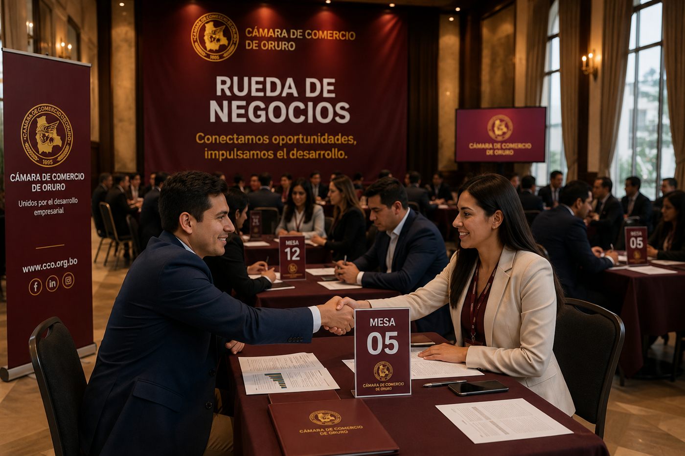 Rueda de Negocios de la Cámara de Comercio de Oruro — reuniones B2B entre empresarios