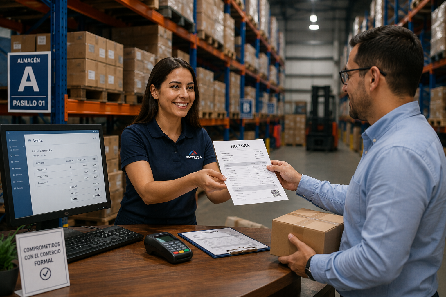Comercio formal — factura y atención empresarial en Oruro