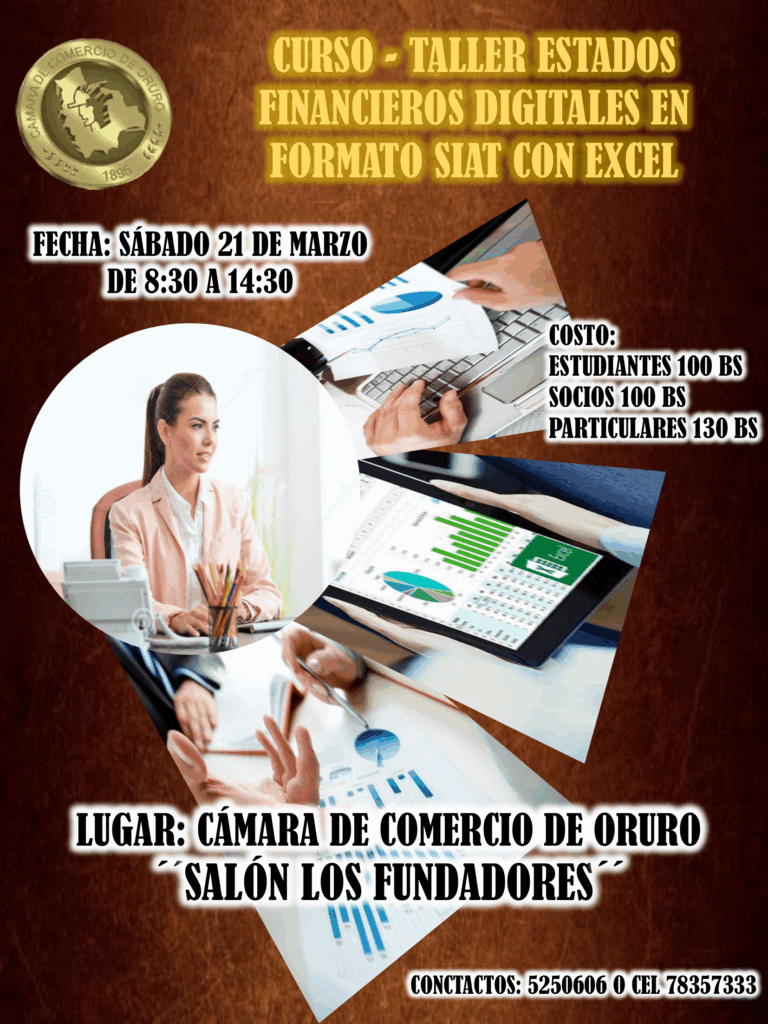 CURSO TALLER Estados Financieros digitales SIAT con Excel