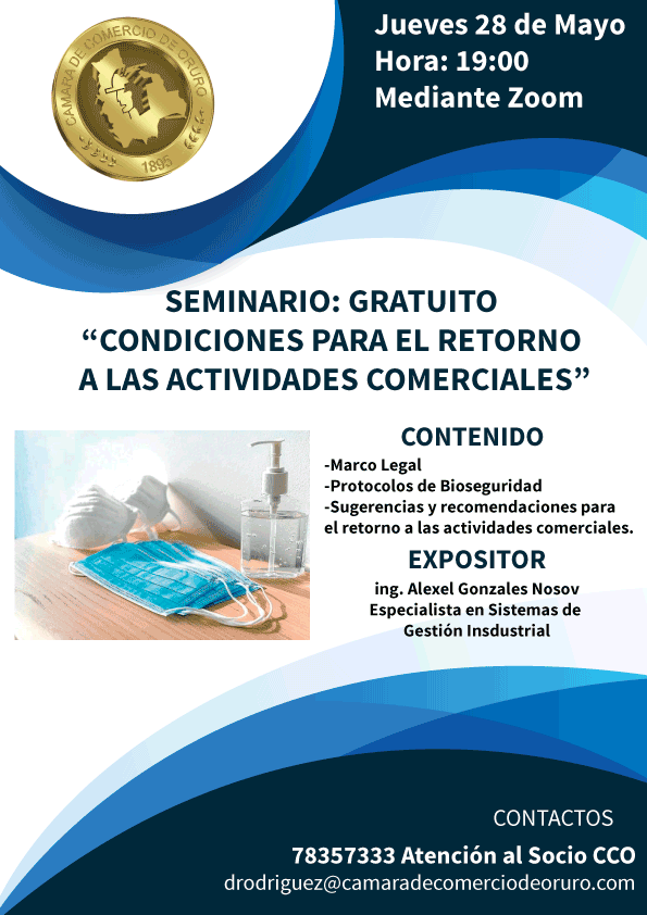 Seminario Gratuito «Condiciones para el retorno a las actividades comerciales»