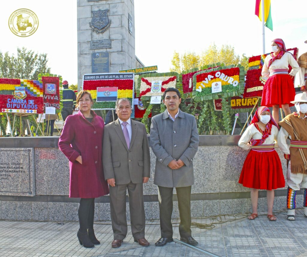 Ofrenda Floral en conmemoración a los 241 aniversario de Oruro
