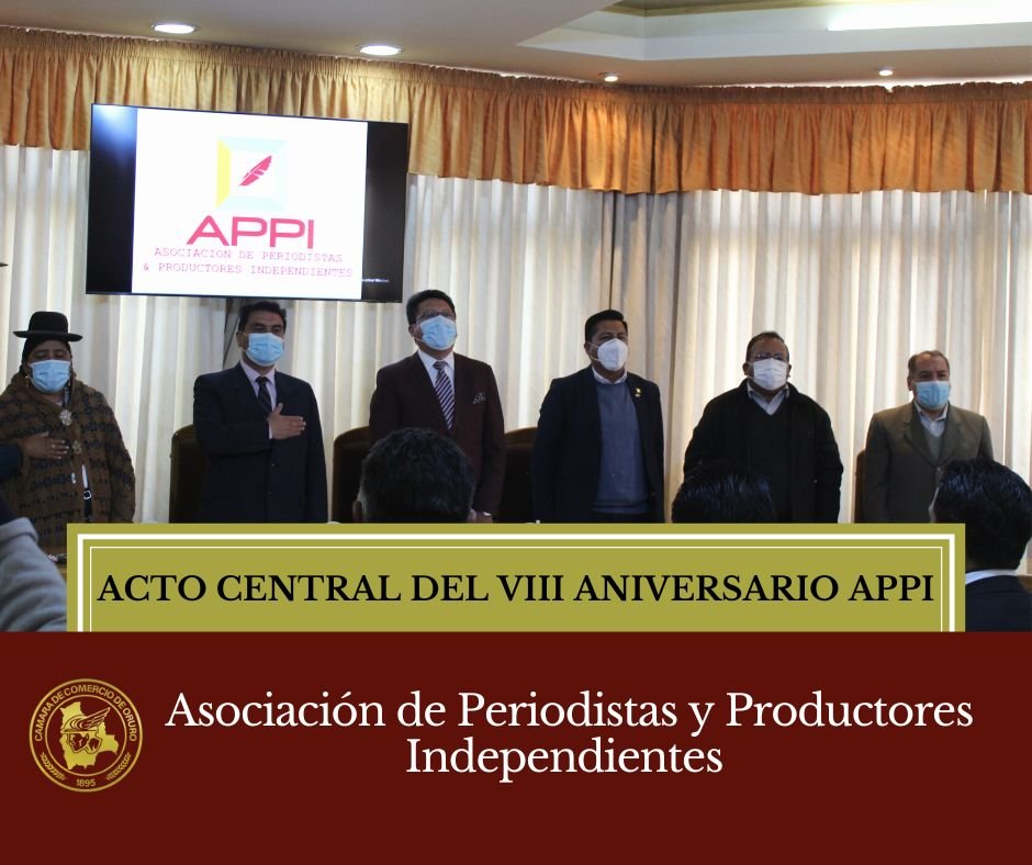 OCTAVO ANIVERSARIO DE LA  ASOCIACIÓN DE PERIODISTAS Y PRODUCTORES INDEPENDIENTES APPI