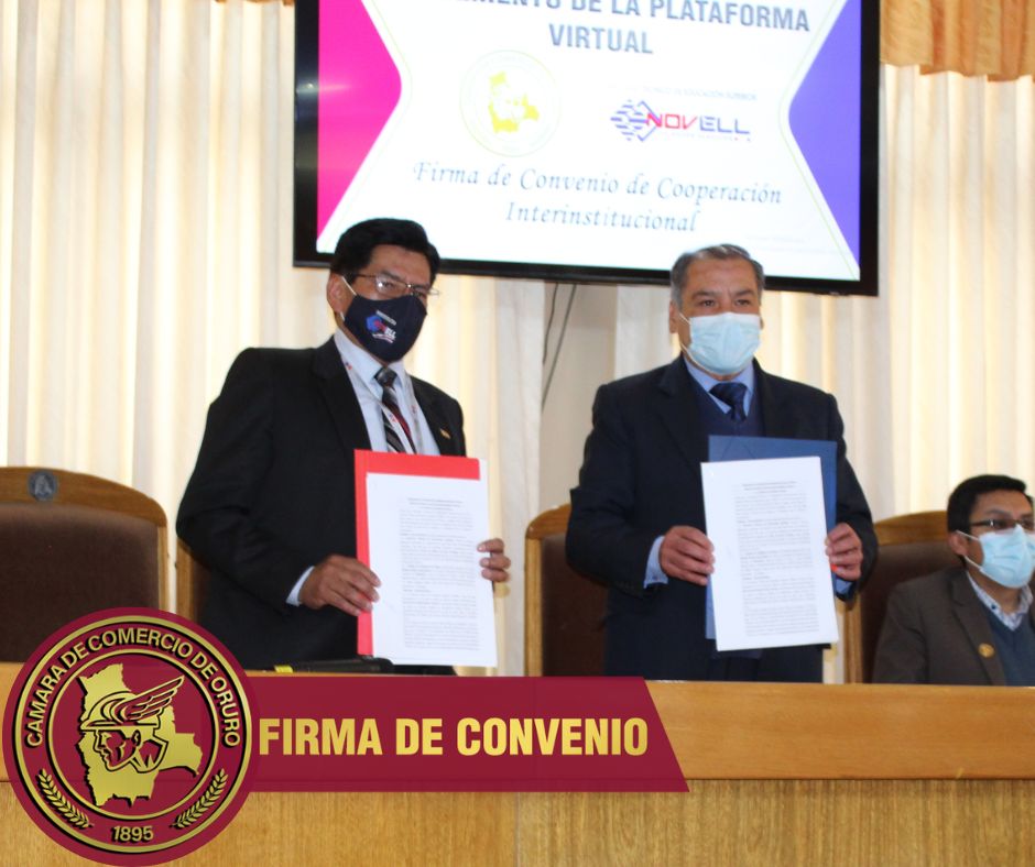 La Cámara de Comercio de Oruro y el Instituto Técnico de Educación Superior «Novell» lanzan la primera Plataforma Virtual de Capacitación en nuestro Departamento