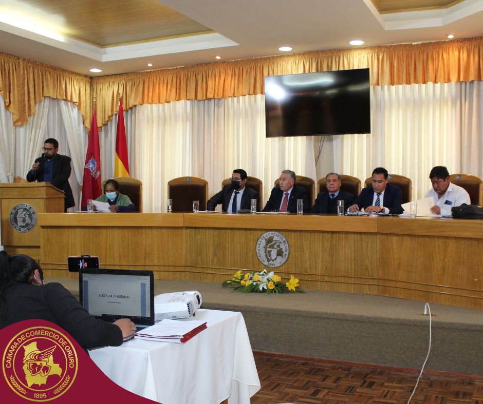 PRESENCIA INSTITUCIONAL – TALLER “SENSIBILIZACIÓN DE LA CULTURA IMPOSITIVA, CAMINO A LA REGLAMENTACIÓN DEL COMERCIO INFORMAL EN BOLIVIA” ORGANIZADO POR LA ASAMBLEA LEGISLATIVA PLURINACIONAL DE BOLIVIA – CÁMARA DE SENADORES.