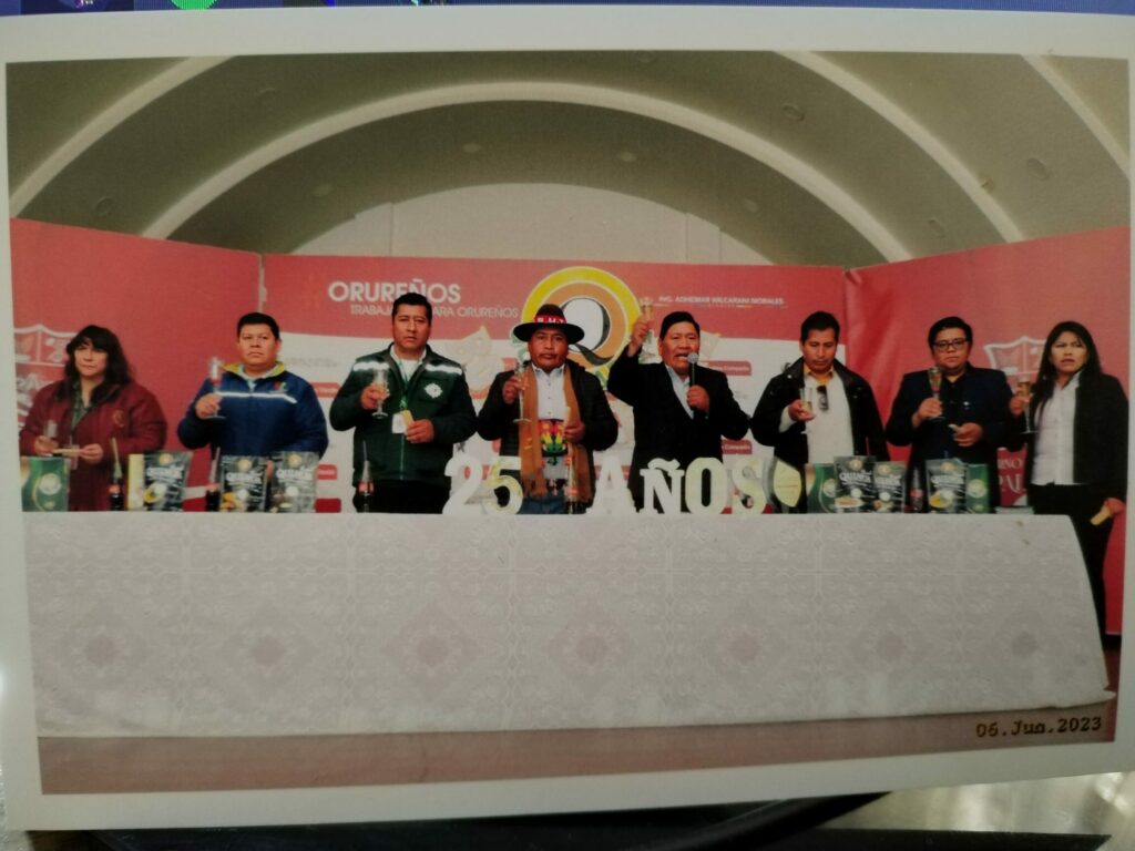 LA CÁMARA DE COMERCIO DE ORURO SE UNE A LA CELEBRACIÓN DE LOS 25 AÑOS DE QUINOA BOL SRL