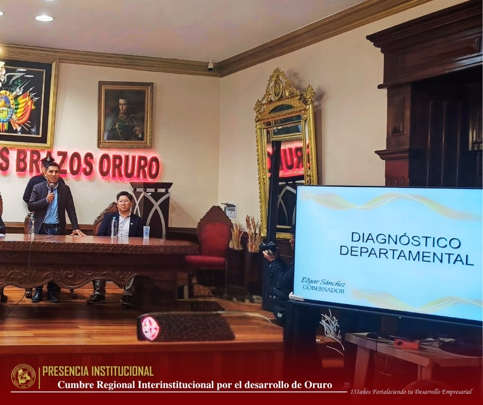 La Camara de Comercio de Oruro participo en la Primera Cumbre